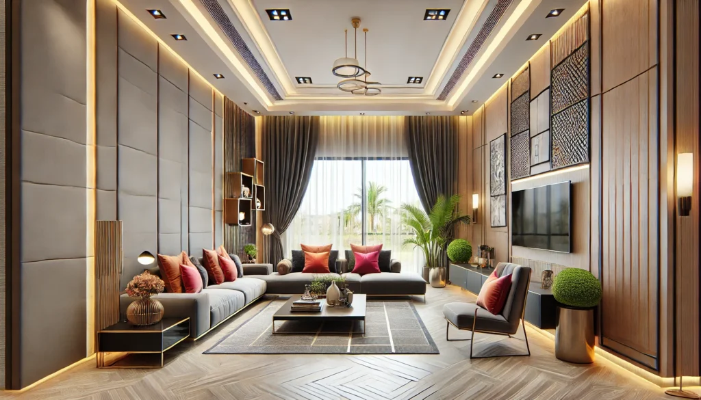 a luxurious modern living room